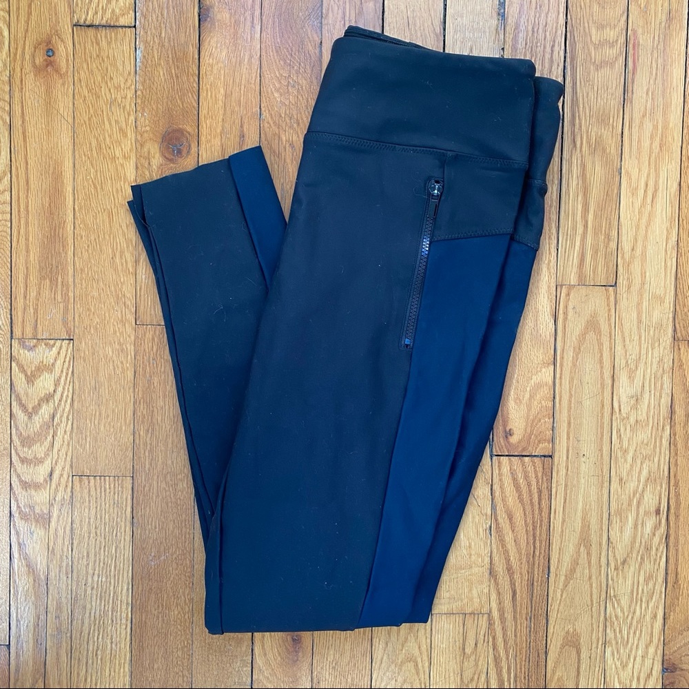 Athleta Stellar Tight Large TALL Navy/Black